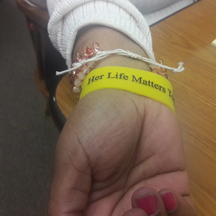 Her Life Mattered Wristband